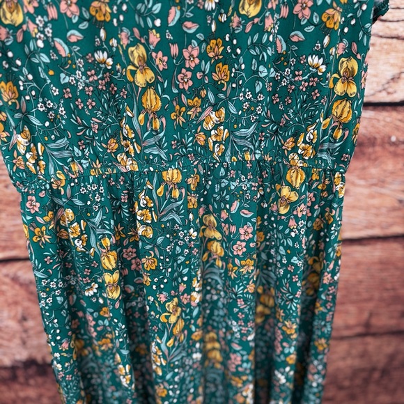 Kaileigh Teal Floral Mini Dress - Picture 7 of 10